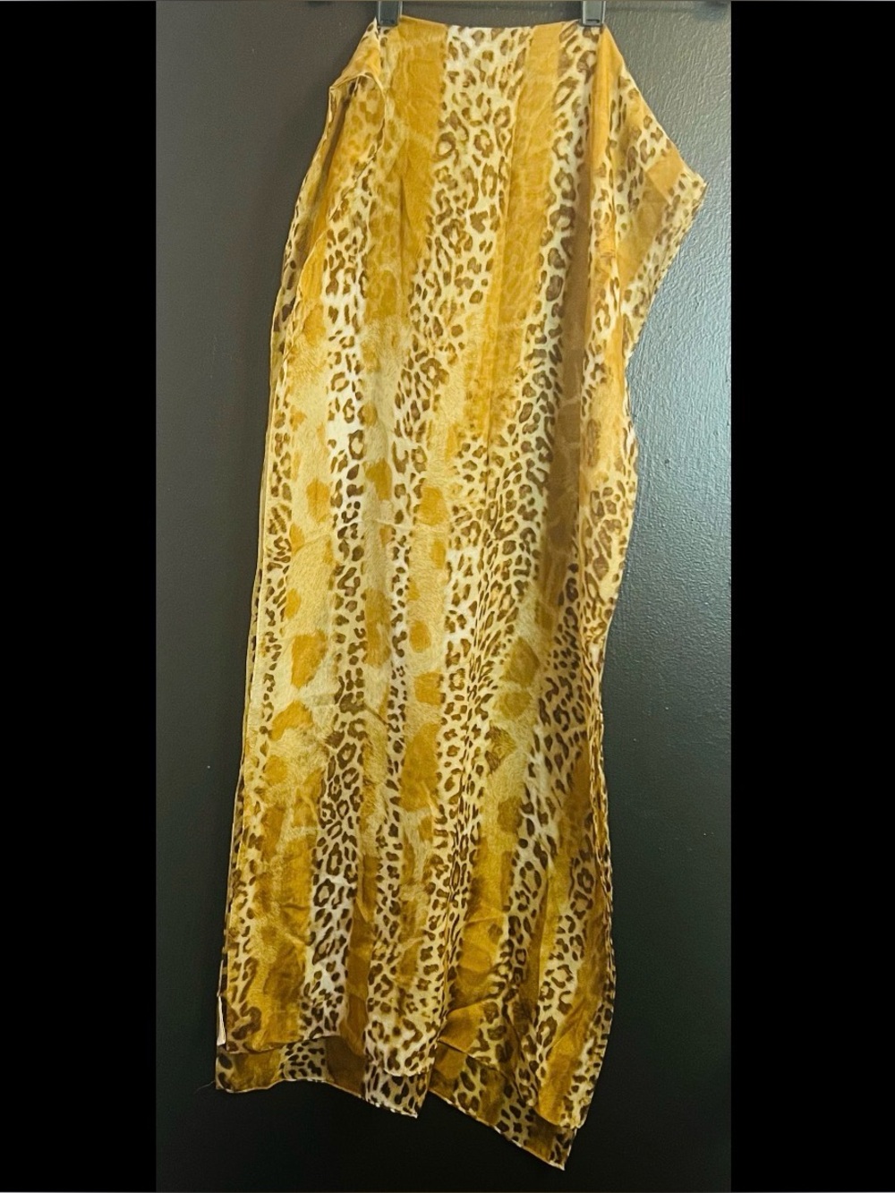 Vintage Collection Eighteen Pure Silk Cheetah Print Scarf